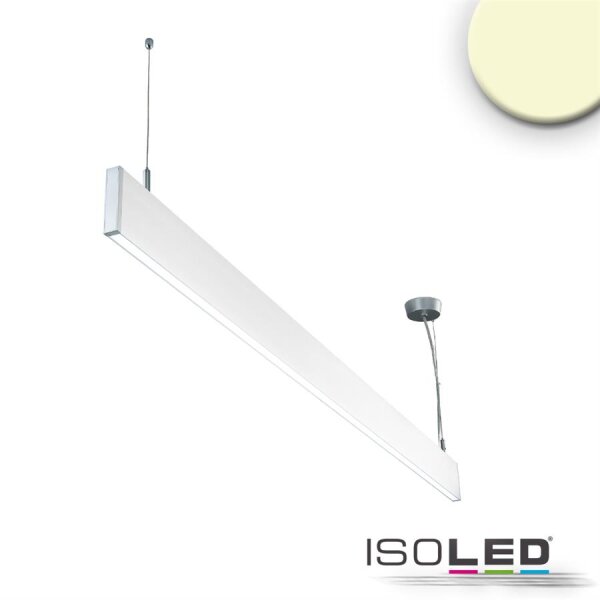 LED Hängeleuchte Linear Up&Down 600, 25W, prismatisch, linear- u. 90° verbindbar, weiß, warmweiß