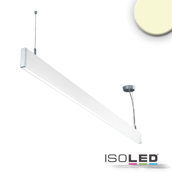 LED Hängeleuchte Linear Up&Down 1200, 40W, prismatisch, linear- u. 90° verbindbar, weiß, warmweiß
