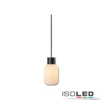 Pendelleuchte, white Glas, schmal, E27, 50-300cm, exkl....
