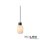 Pendelleuchte, white Glas, schmal, E27, 50-300cm, exkl. Leuchtmittel, exkl. Baldachin