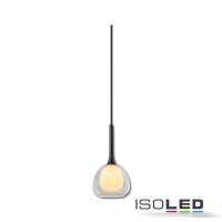 Pendelleuchte, clear/white Glas, E14, 50-300cm, exkl....