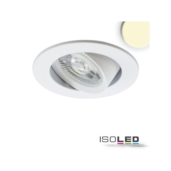 LED Einbauleuchte Slim68 weiß, rund, 9W, warmweiß, dimmbar