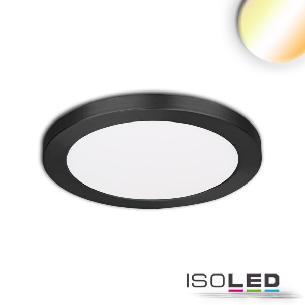 LED Aufbau/Einbauleuchte Slim Flex, 6W, schwarz, ColorSwitch 3000|3500|4000K