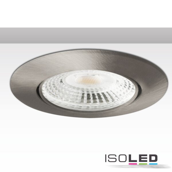 Einbaurahmen Ion rund, Loch 73mm, nickel satin, für GU10/MR16 Spots