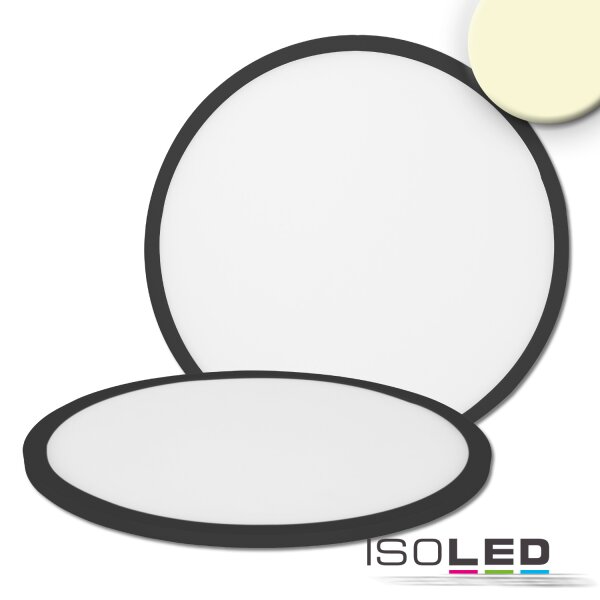 LED Deckenleuchte Slim300 rund, IP44, 18W, schwarz, Up&Down, 3 Stufen Dimmbar