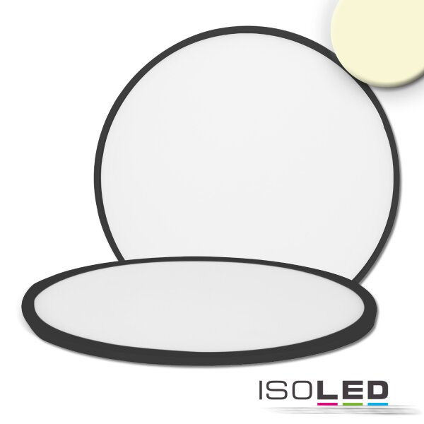 LED Deckenleuchte Slim420 rund IP44, 24W, schwarz, Up&Down, 3 Stufen Dimmbar