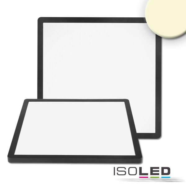 LED Deckenleuchte Slim300 eckig, IP44, 18W, schwarz, Up&Down, 3 Stufen Dimmbar