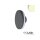 LED Wandleuchte rund, 12W, IP54, sandschwarz, warmweiß