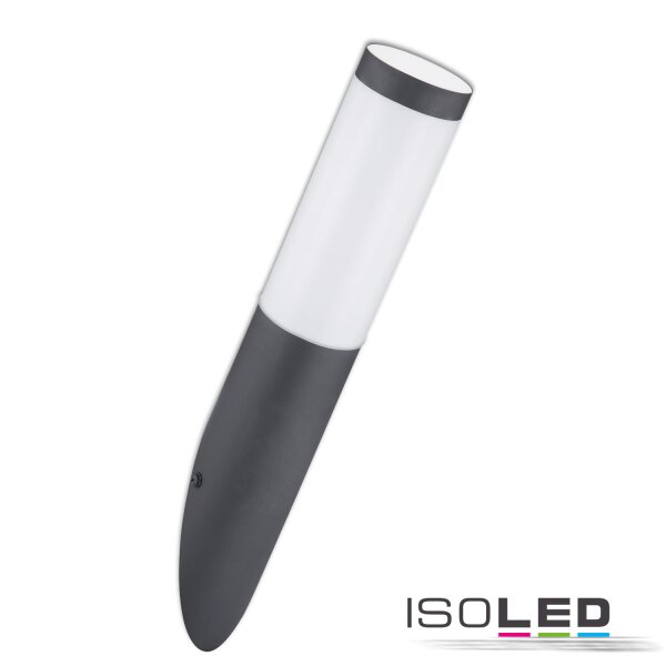 Wandleuchte anthrazit, IP44, 1x E27 Fassung, exkl. Leuchtmittel