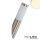Wandleuchte Edelstahl, IP44, warmweiß, inkl. E27 LED Leuchtmittel 9W