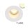 LED Einbauleuchte MiniAMP weiß, 1W, 24V DC, warmweiß, rückversetzt, dimmbar