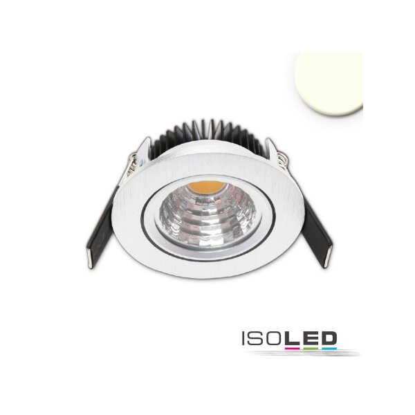 LED Einbauleuchte 68 MiniAMP alu gebürstet 5W, 24V DC, 2700K, dimmbar
