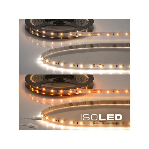 LED CRI919/940 MiniAMP CCT Flexband, 24V DC, 10W, IP20, 500cm, 2 polig, Kabel mit Stecker, 126 LED/m