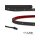 LED UV-C MiniAMP Flexband 270nm, 12V DC, 12W, IP54, 116cm, schwarz, eins. Kabel + malePlug, 24 LED/m