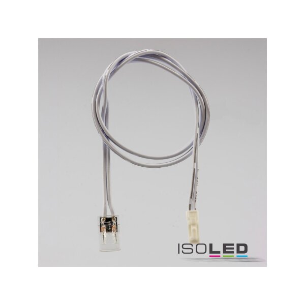 MiniAMP male-Stecker zu Clip Kabelanschluss (max. 3A) für 2-pol. IP20 Stripes mit Breite 8mm