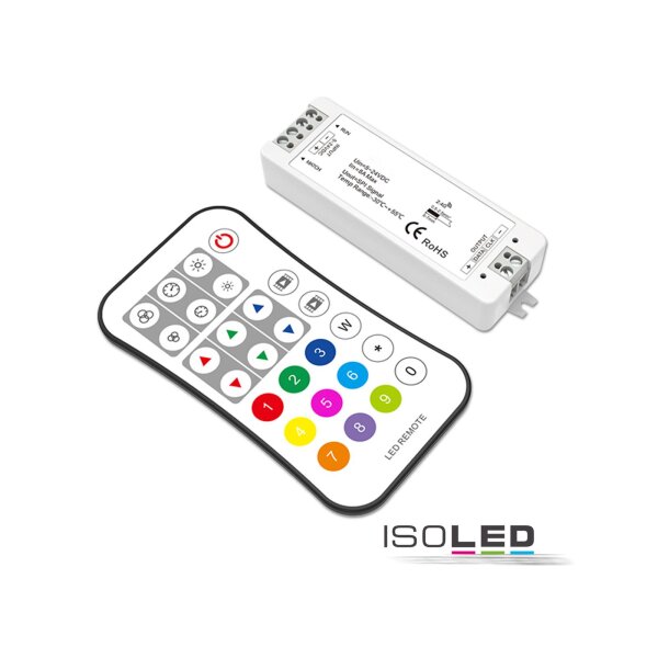 LED FUNK SPI-Controller für 8 - 1024 Pixel inkl. Fernbedienung, 12-24V DC, 8A