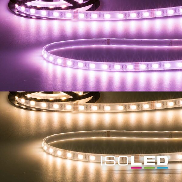 LED AQUA RGB+WW Flexband, 24V DC, 19W, IP67, 4in1 chip, 5m Rolle, 60 LED/m