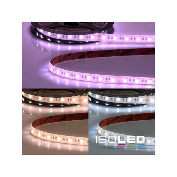 LED AQUA RGB+WW+KW CCT Flexband, 24V DC, 20W, IP68, 5in1 Chip, 5m Rolle, 60 LED/m
