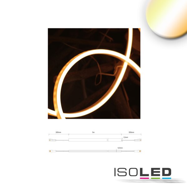 LED NeonPRO Flexband 0612, 24V, 8W, IP68, weißdynamisch