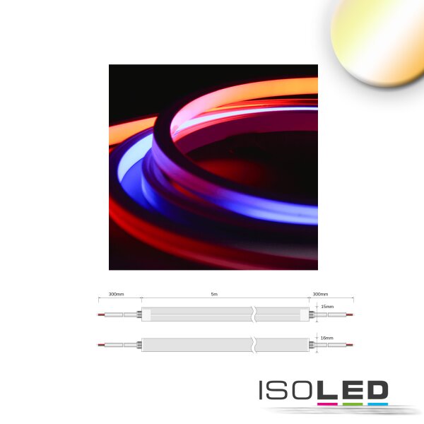 LED NeonPRO Flexband 1615, 24V, 15W, IP67, weißdynamisch