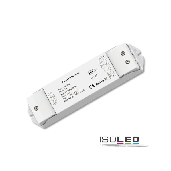 DALI DT6 4 Adressen PWM-Dimmer, 4 Kanal, 12-48V DC 4x5A