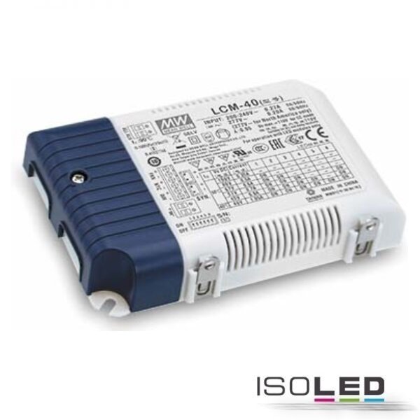 LED Konstantstrom Trafo MW LCM-40KN 350/500/600/ 700/900/1050mA, KNX dimmbar, SELV
