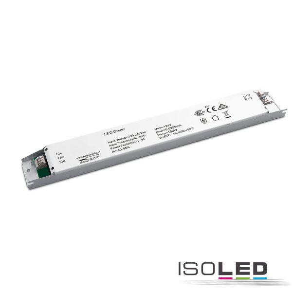 LED Leuchten-Trafo 24V/DC, 0-150W, flach