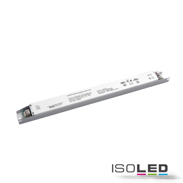 LED PWM-Leuchten-Trafo 24V/DC, 0-100W, 1-10V dimmbar, SELV, flach, schmal