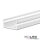 LED Aufbauprofil PURE14 S Aluminium weiß , 200cm
