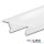 Abdeckung COVER45 opal/satiniert 200cm für Profil CORNER12 BORDERLESS