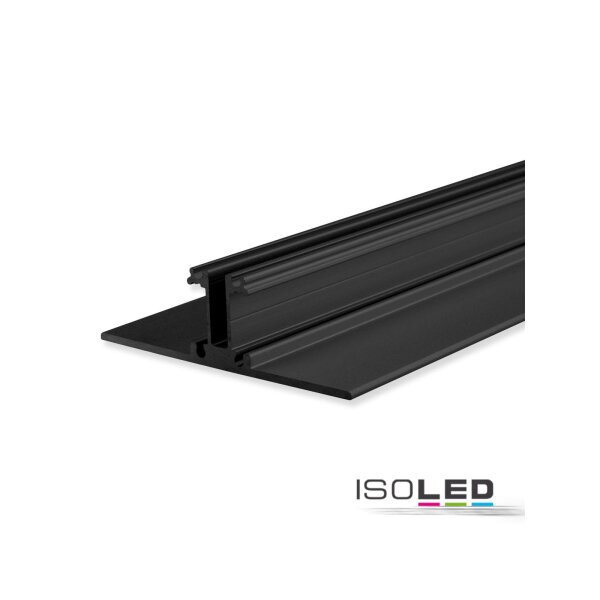 LED Leuchtenprofil 2SIDE Aluminium schwarz pulverbeschichtet, 200cm