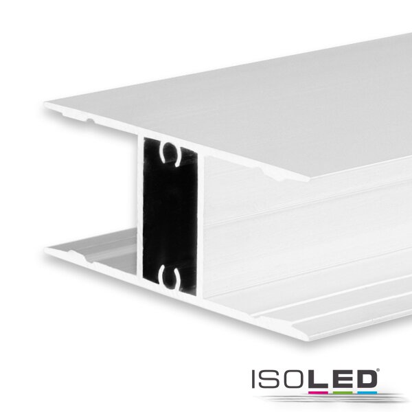 LED Aufbauleuchtenprofil HIDE DOUBLE Aluminium weiß RAL 9003, 200cm