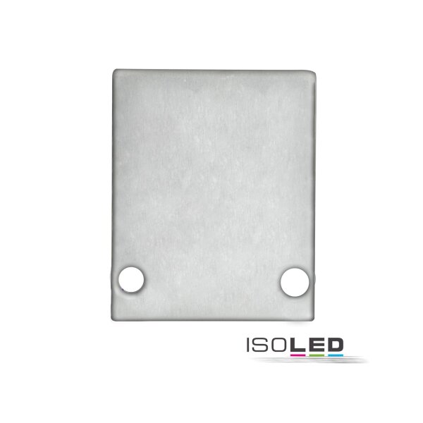 Endkappe EC89 Aluminium eloxiert für Profil HIDE SINGLE inkl. Schrauben