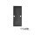 Endkappe EC90 Aluminium schwarz RAL 9005 für Profil HIDE DOUBLE inkl. Schrauben
