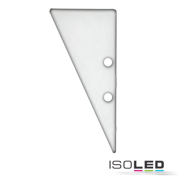 Endkappe EC91 Aluminium weiß RAL 9003 für Profil HIDE TRIANGLE inkl. Schrauben