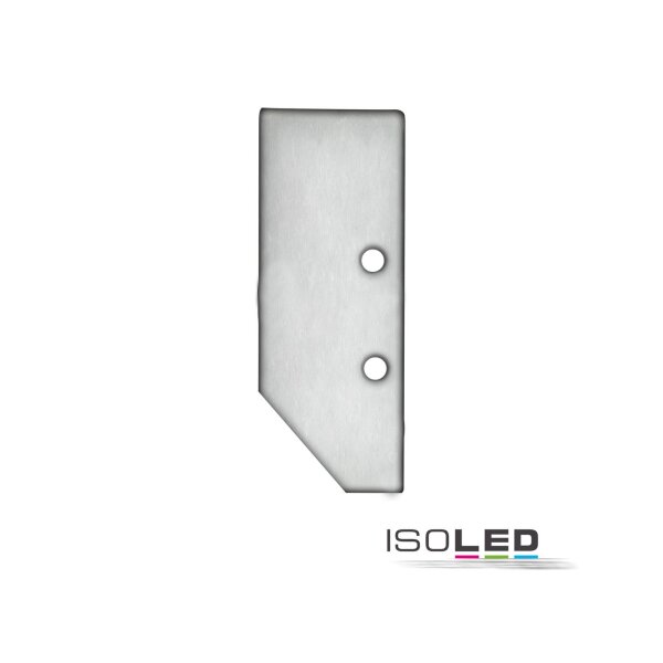 Endkappe EC92 Aluminium eloxiert für Profil HIDE ASYNC inkl. Schrauben