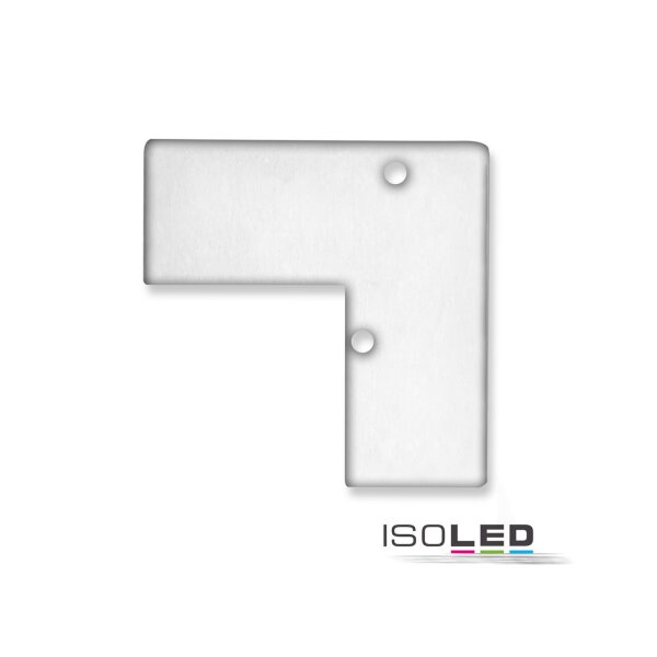 Endkappe EC93 Aluminium eloxiert für Profil HIDE ANGLE inkl. Schrauben