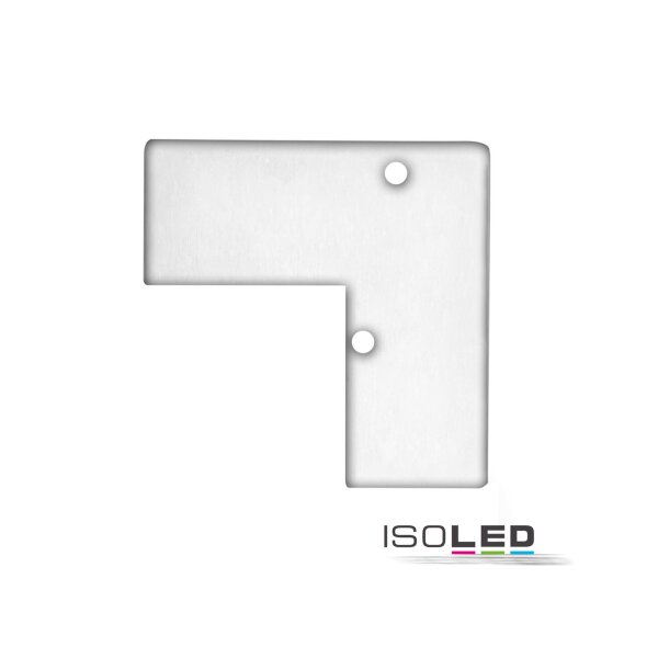 Endkappe EC93 Aluminium weiß RAL 9003 für Profil HIDE ANGLE inkl. Schrauben