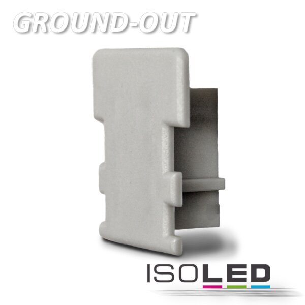 Endkappe für Profil GROUND-OUT12 silber