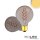 E27 Vintage Line LED Roundbulb 95, Smoky, 4W, 2200K