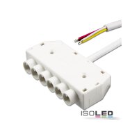 Mini-Plug RGB 6-fach Verteiler female, 1m, 4-polig, IP54,...