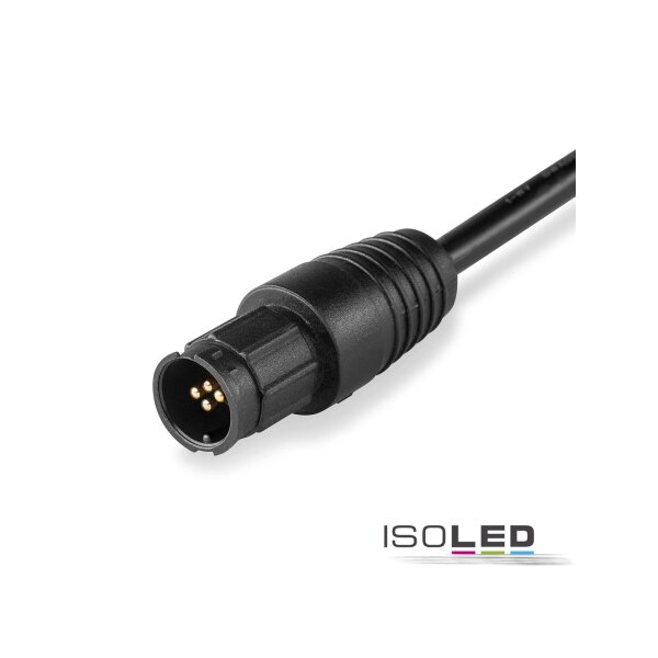 Anschlusskabel 30cm mit male-Stecker IP67, 4-polig 0,5mm² V2.0
