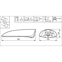 BGP502 LED100-4S/740 DM11 FG GF SRTB SP