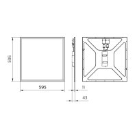 RC132V G4 LED43S/840 PSD W60L60 OC