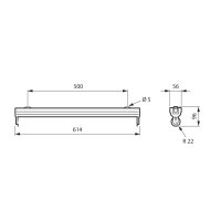 TMS030 1xT8 18W/TUV HFP