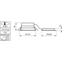 DN571B LED20S/840 POE-E C WH