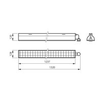 TMS031 1xTUV T8 36W HFP Sensor