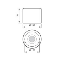 DN471C LED20S/840 PSU D22H16 BK