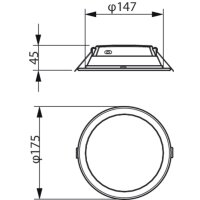 DN065B G3 LDNR LED10/CCT 10.5W D150 RD