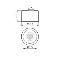 DN470T LED20S/840 DIA-VLC D22H16 5C6 WH